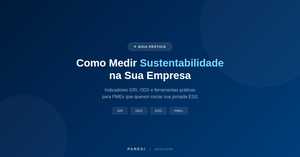 Como Medir Sustentabilidade na Sua Empresa: Guia Pratico para PMEs